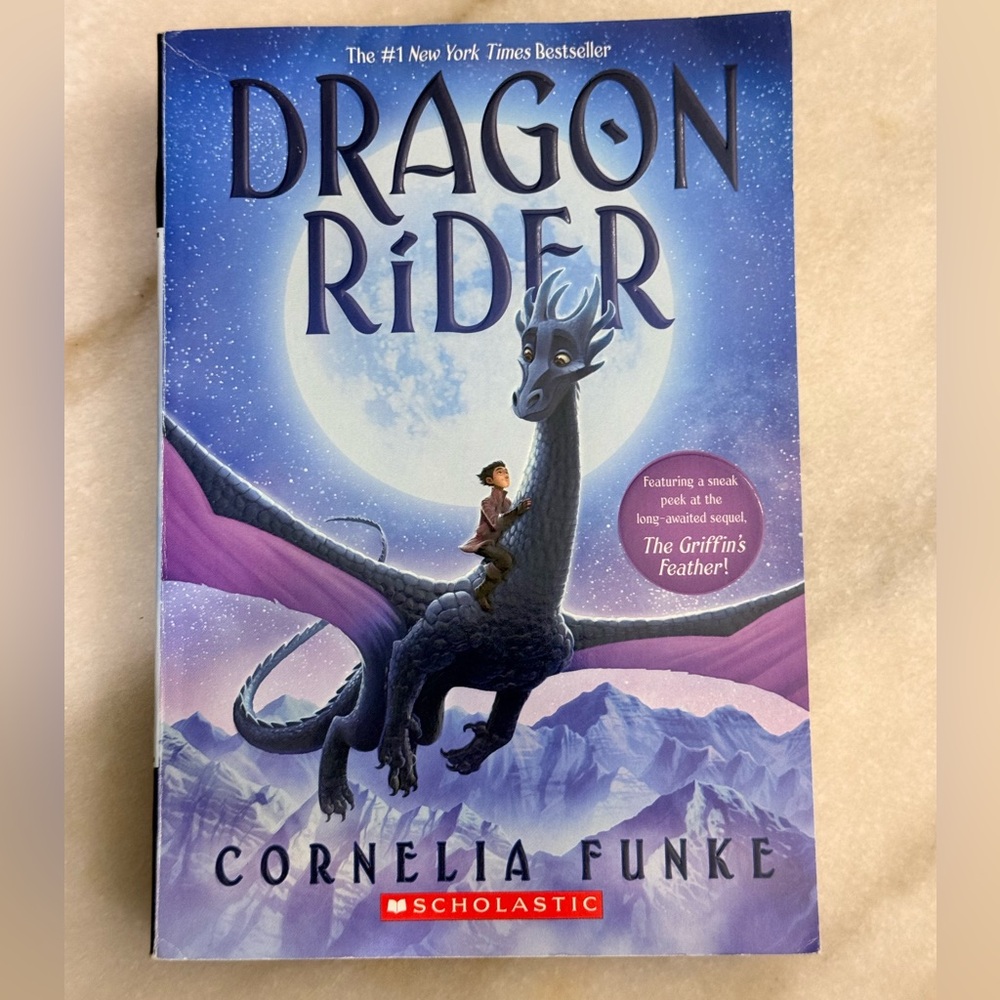 Scholastic's Dragon Rider - Majestic Blue and Purple Cover